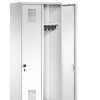 2-person clothing locker with lowered bench frame (Evo)